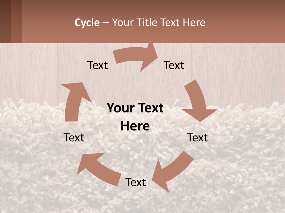 A Brown And White Carpet With A Name Tag On It PowerPoint Template