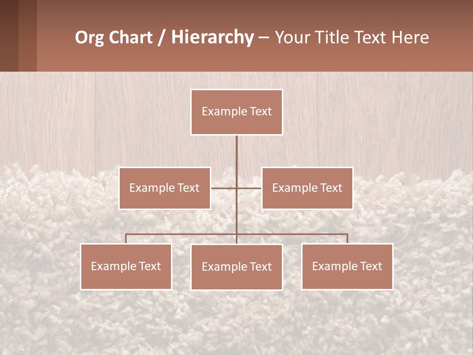 A Brown And White Carpet With A Name Tag On It PowerPoint Template