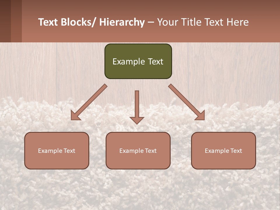 A Brown And White Carpet With A Name Tag On It PowerPoint Template