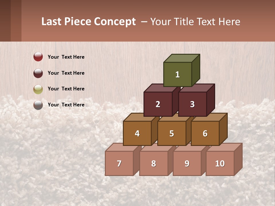 A Brown And White Carpet With A Name Tag On It PowerPoint Template