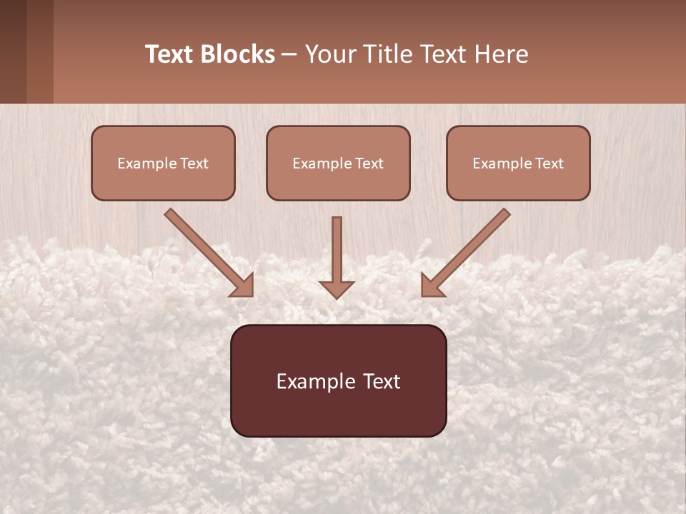 A Brown And White Carpet With A Name Tag On It PowerPoint Template