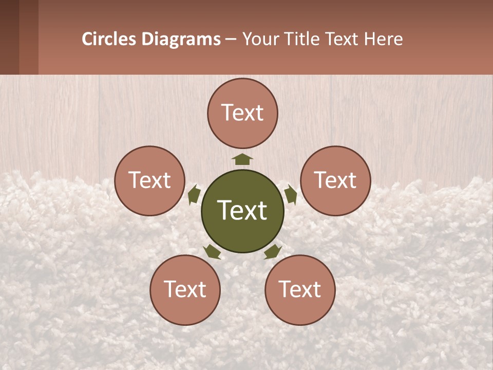 A Brown And White Carpet With A Name Tag On It PowerPoint Template