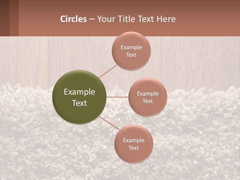 A Brown And White Carpet With A Name Tag On It PowerPoint Template