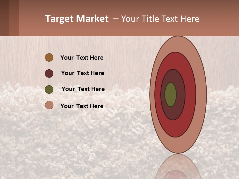 A Brown And White Carpet With A Name Tag On It PowerPoint Template