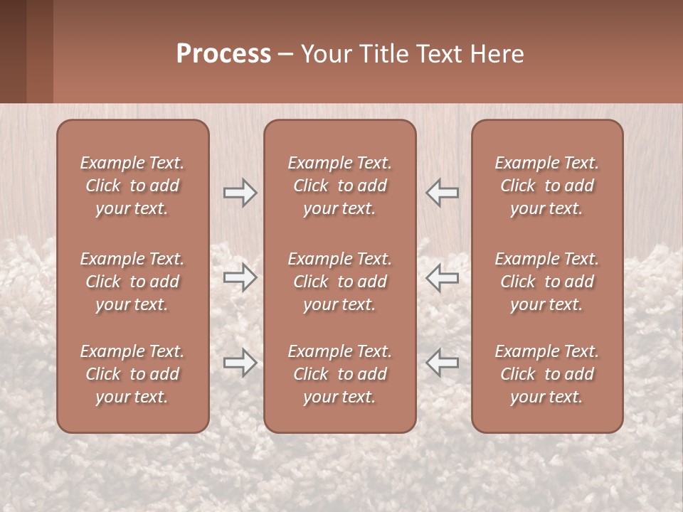 A Brown And White Carpet With A Name Tag On It PowerPoint Template