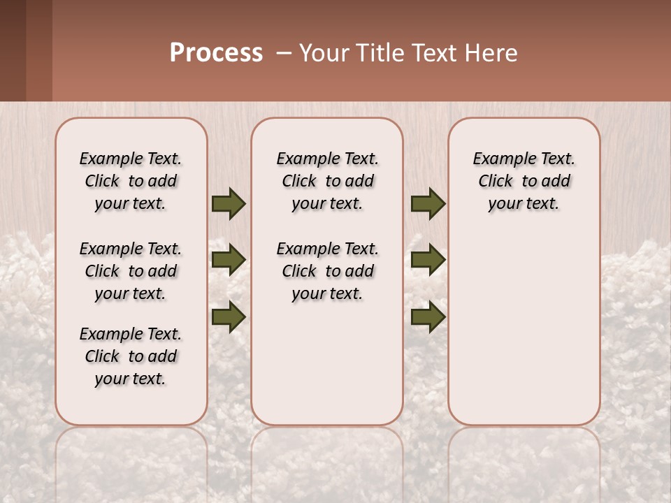 A Brown And White Carpet With A Name Tag On It PowerPoint Template
