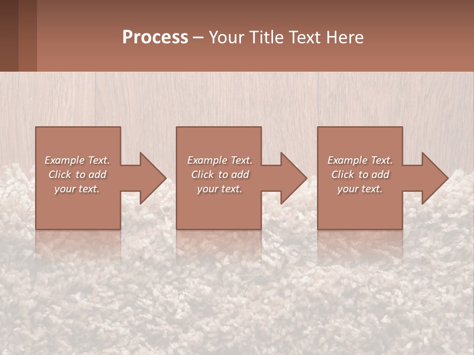 A Brown And White Carpet With A Name Tag On It PowerPoint Template