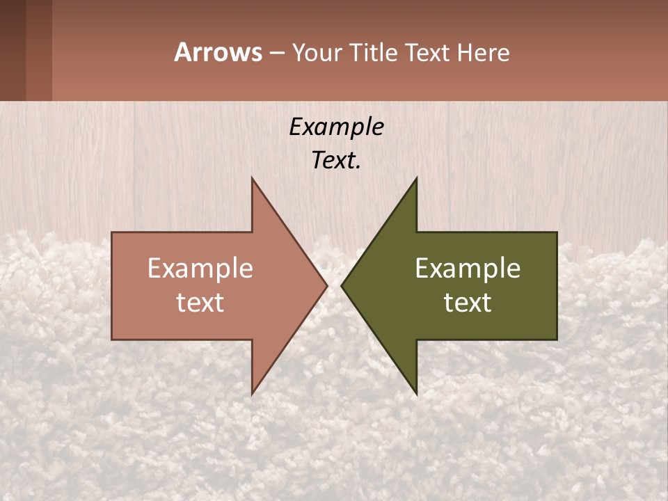 A Brown And White Carpet With A Name Tag On It PowerPoint Template