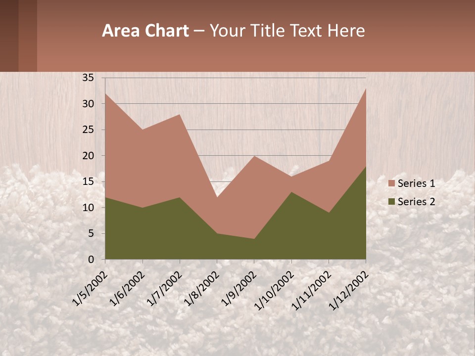 A Brown And White Carpet With A Name Tag On It PowerPoint Template