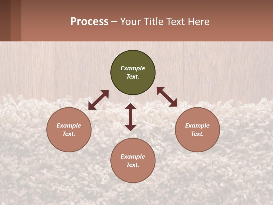 A Brown And White Carpet With A Name Tag On It PowerPoint Template