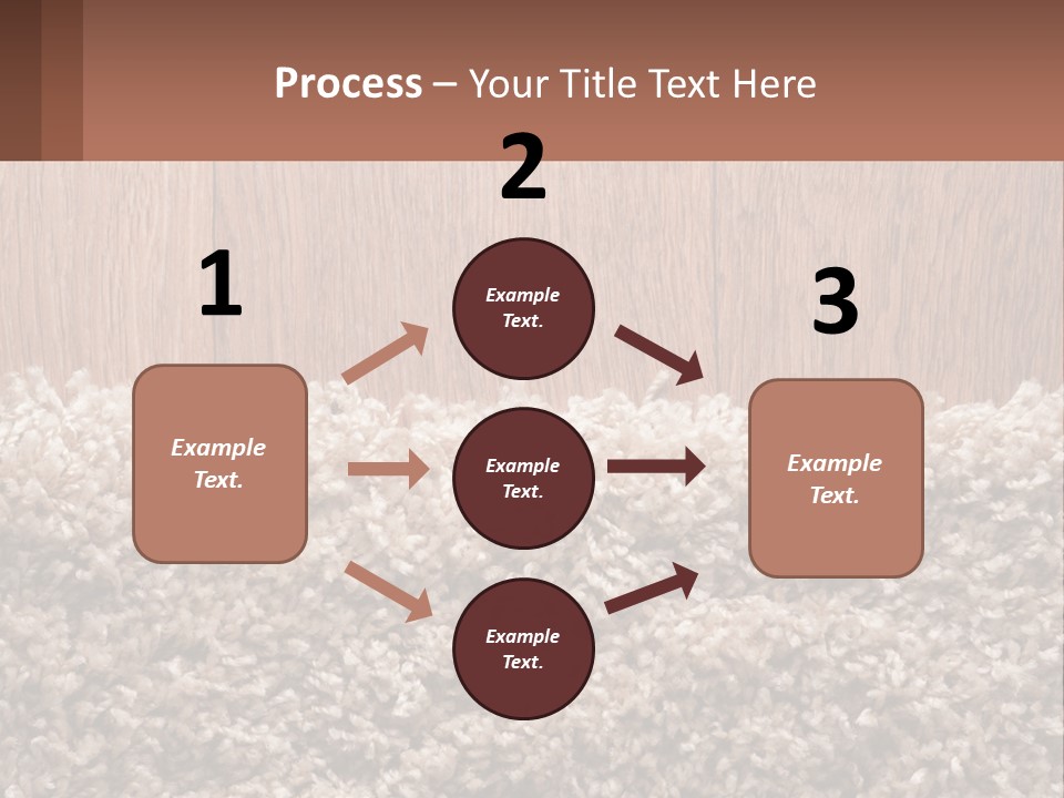 A Brown And White Carpet With A Name Tag On It PowerPoint Template