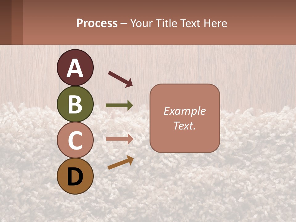 A Brown And White Carpet With A Name Tag On It PowerPoint Template