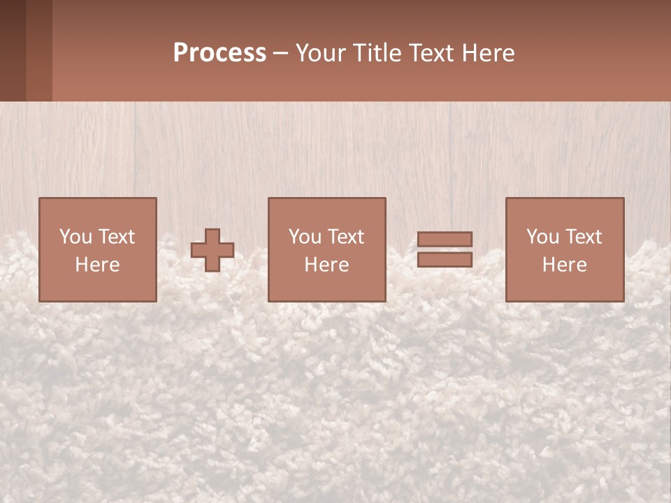 A Brown And White Carpet With A Name Tag On It PowerPoint Template