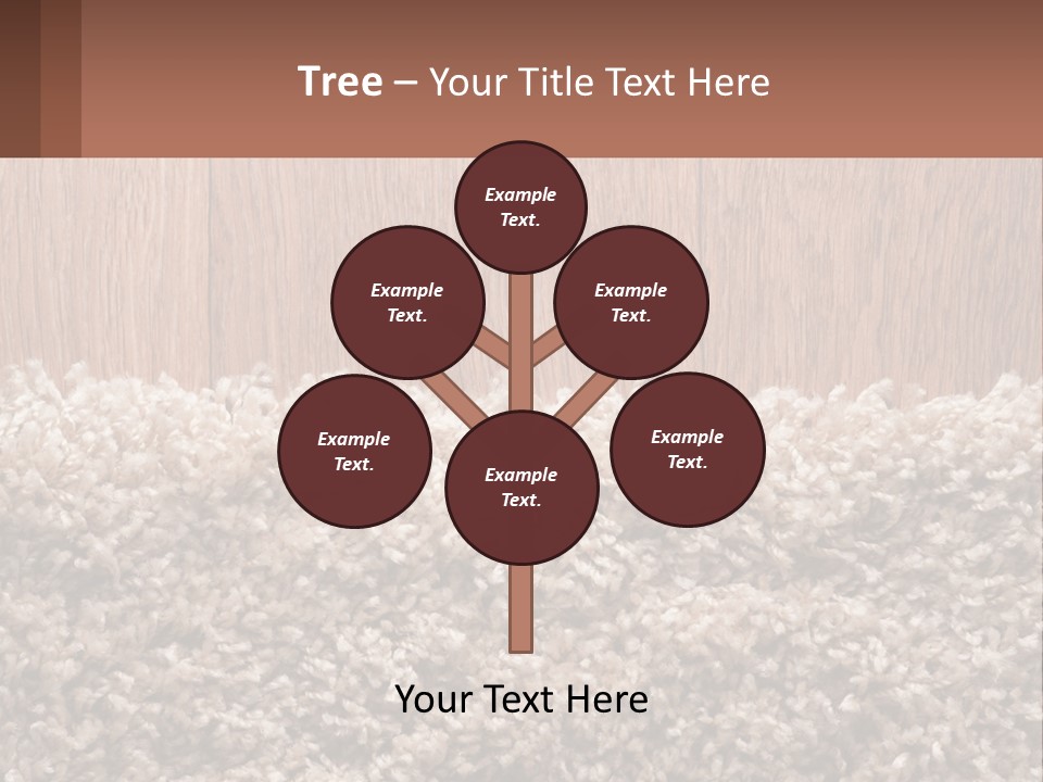 A Brown And White Carpet With A Name Tag On It PowerPoint Template