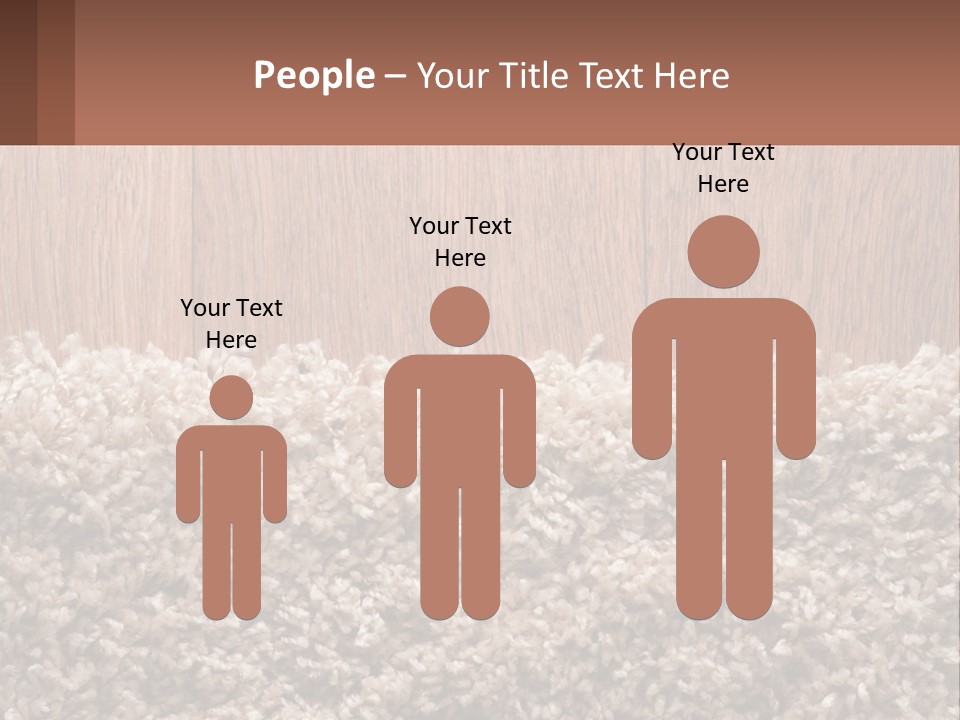 A Brown And White Carpet With A Name Tag On It PowerPoint Template