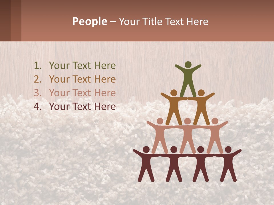 A Brown And White Carpet With A Name Tag On It PowerPoint Template