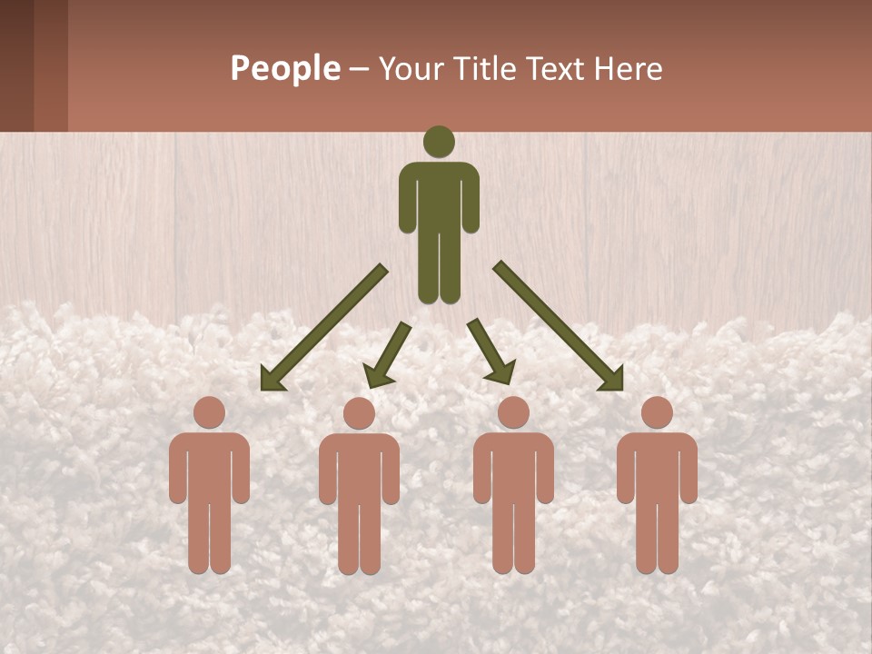 A Brown And White Carpet With A Name Tag On It PowerPoint Template