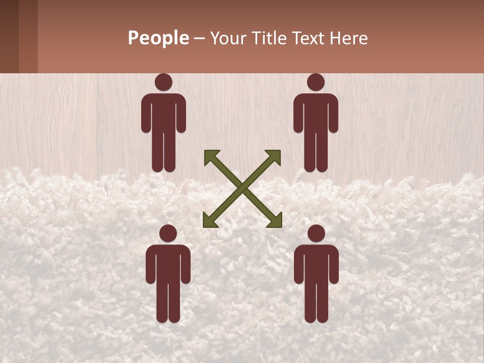 A Brown And White Carpet With A Name Tag On It PowerPoint Template