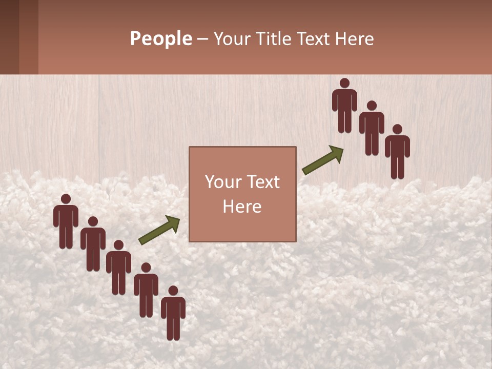 A Brown And White Carpet With A Name Tag On It PowerPoint Template