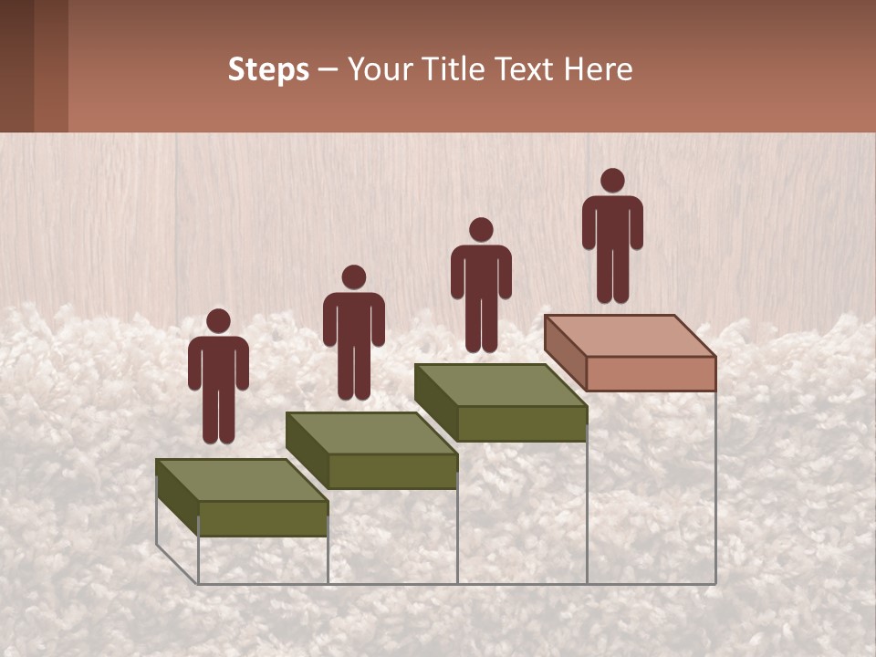 A Brown And White Carpet With A Name Tag On It PowerPoint Template