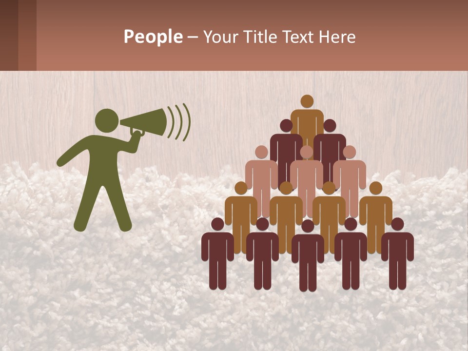 A Brown And White Carpet With A Name Tag On It PowerPoint Template