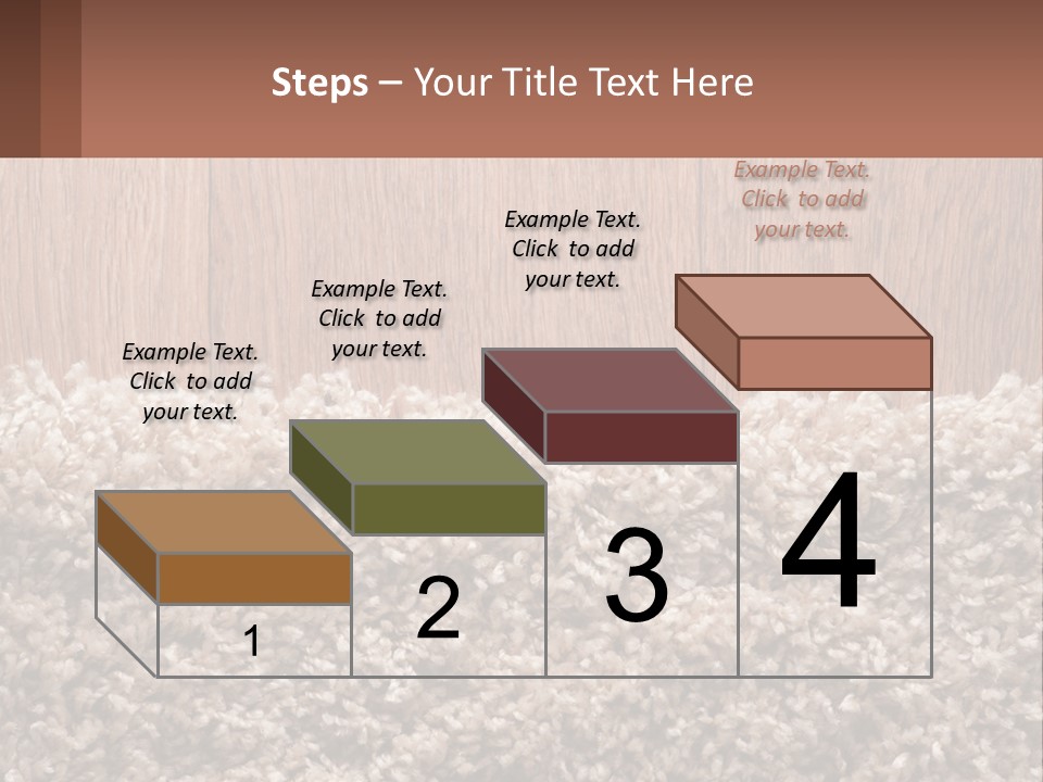 A Brown And White Carpet With A Name Tag On It PowerPoint Template