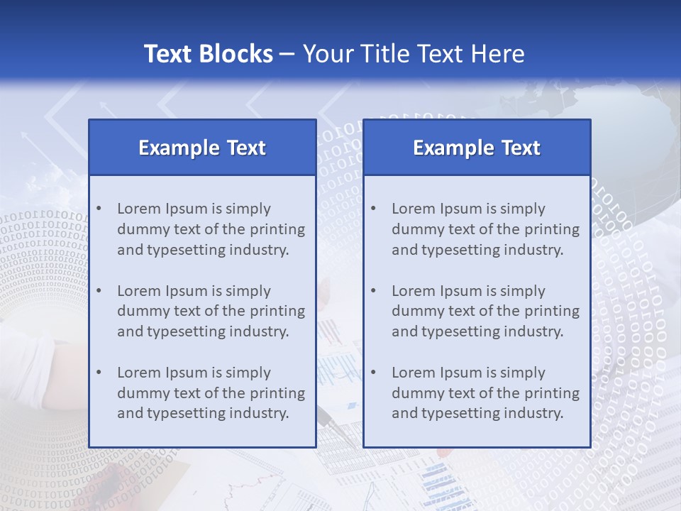 A Group Of People Working On Papers With A Globe In The Background PowerPoint Template