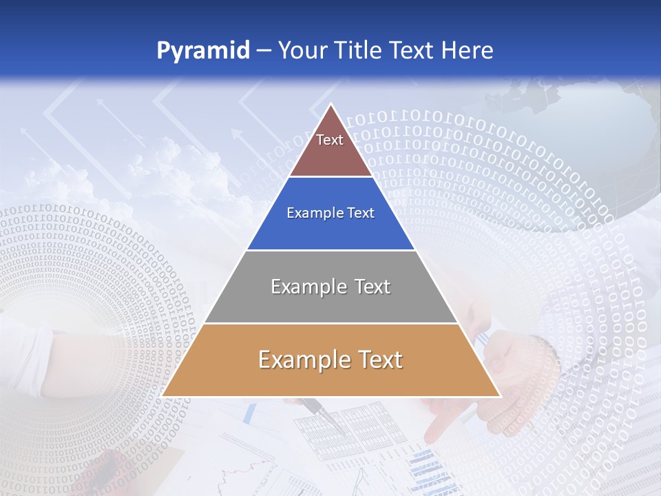 A Group Of People Working On Papers With A Globe In The Background PowerPoint Template
