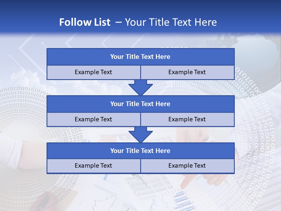 A Group Of People Working On Papers With A Globe In The Background PowerPoint Template
