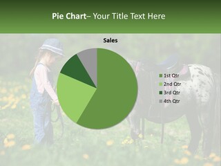 A Little Girl Standing Next To A Horse In A Field PowerPoint Template