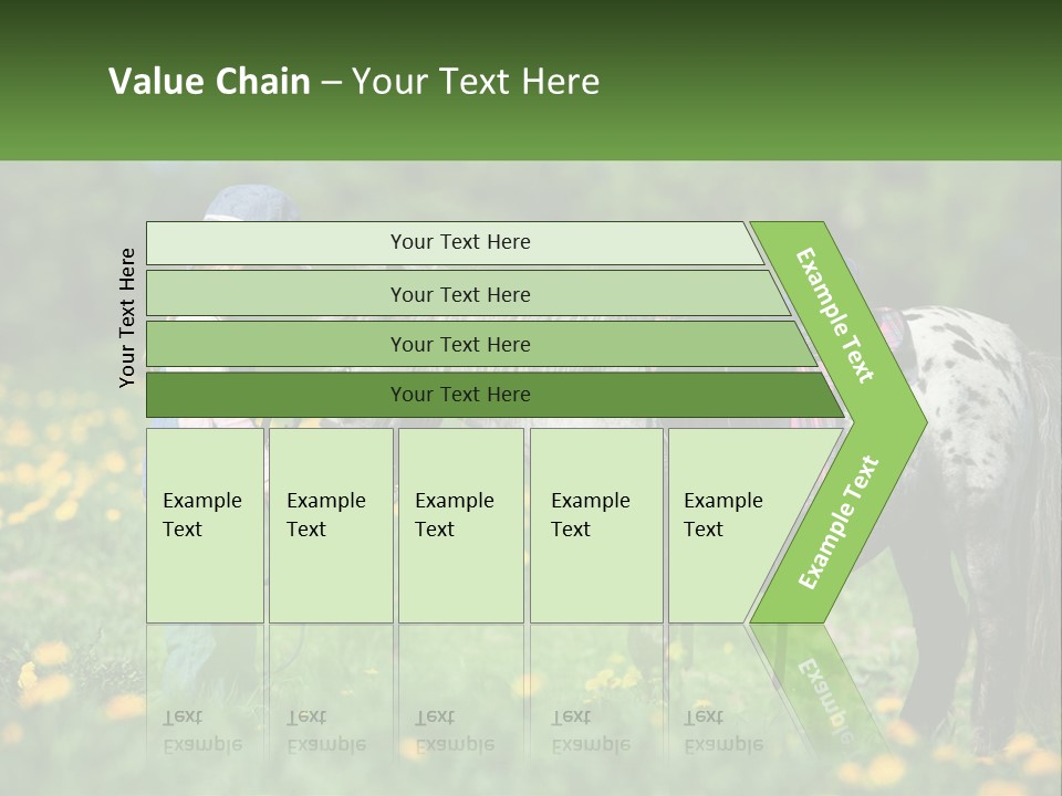 A Little Girl Standing Next To A Horse In A Field PowerPoint Template