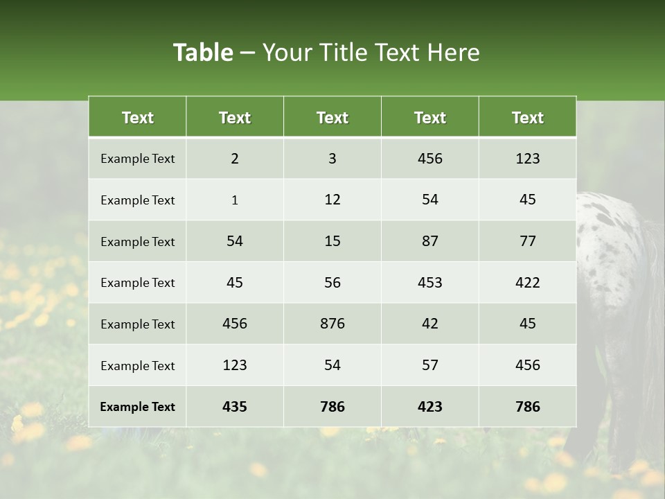 A Little Girl Standing Next To A Horse In A Field PowerPoint Template