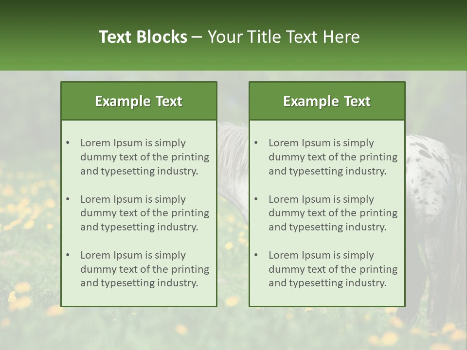 A Little Girl Standing Next To A Horse In A Field PowerPoint Template