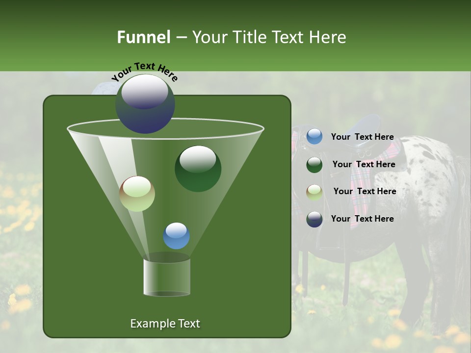 A Little Girl Standing Next To A Horse In A Field PowerPoint Template