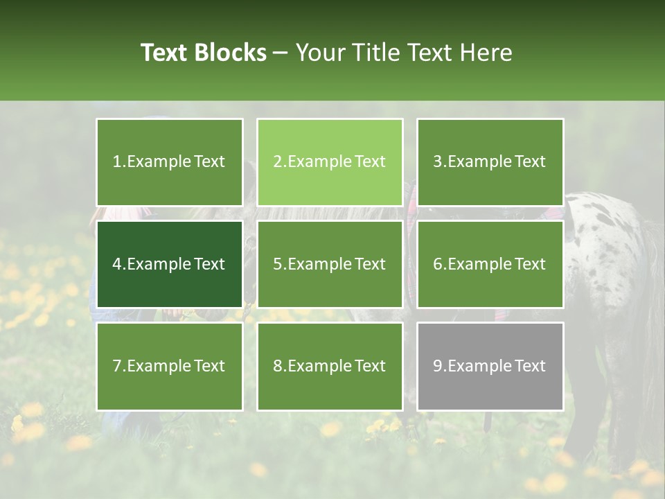 A Little Girl Standing Next To A Horse In A Field PowerPoint Template