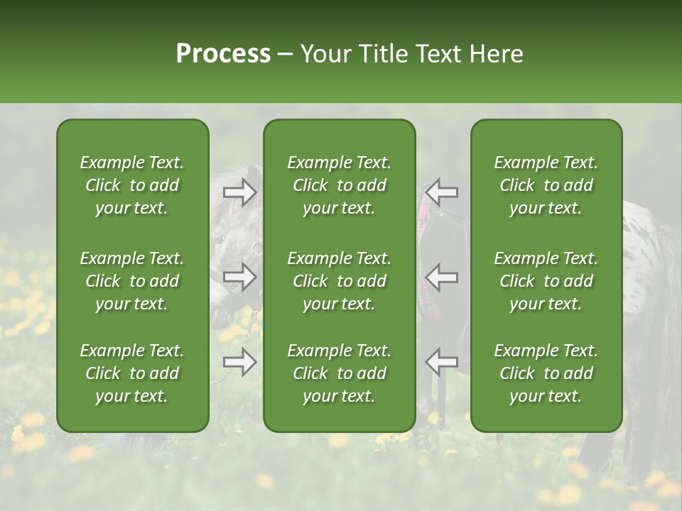 A Little Girl Standing Next To A Horse In A Field PowerPoint Template