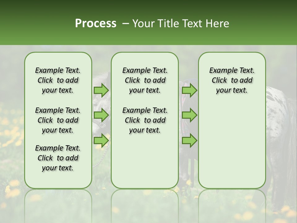 A Little Girl Standing Next To A Horse In A Field PowerPoint Template
