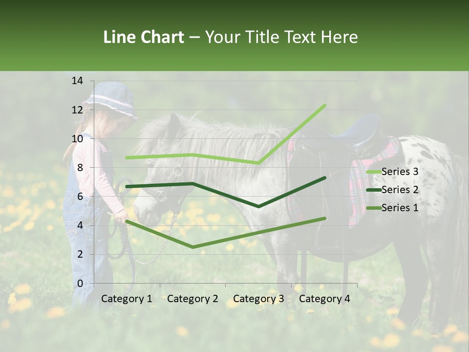 A Little Girl Standing Next To A Horse In A Field PowerPoint Template