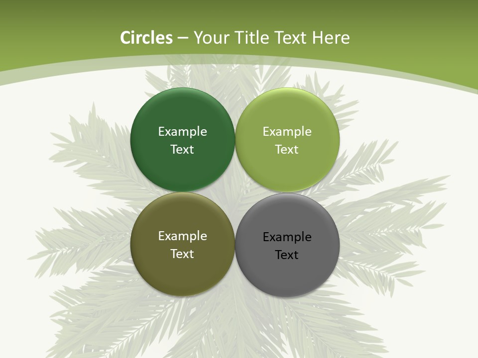 A Green Plant With A White Background PowerPoint Template