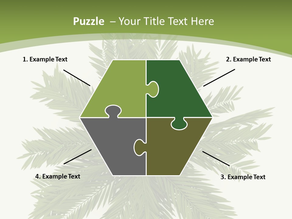 A Green Plant With A White Background PowerPoint Template