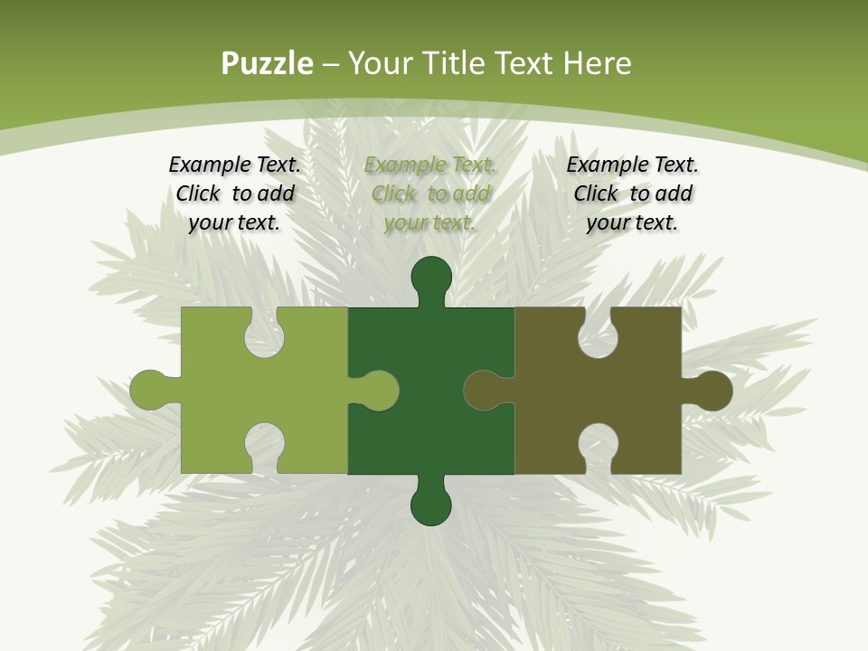 A Green Plant With A White Background PowerPoint Template