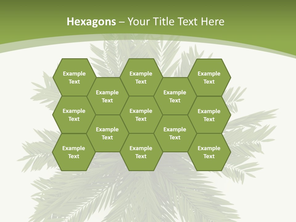 A Green Plant With A White Background PowerPoint Template