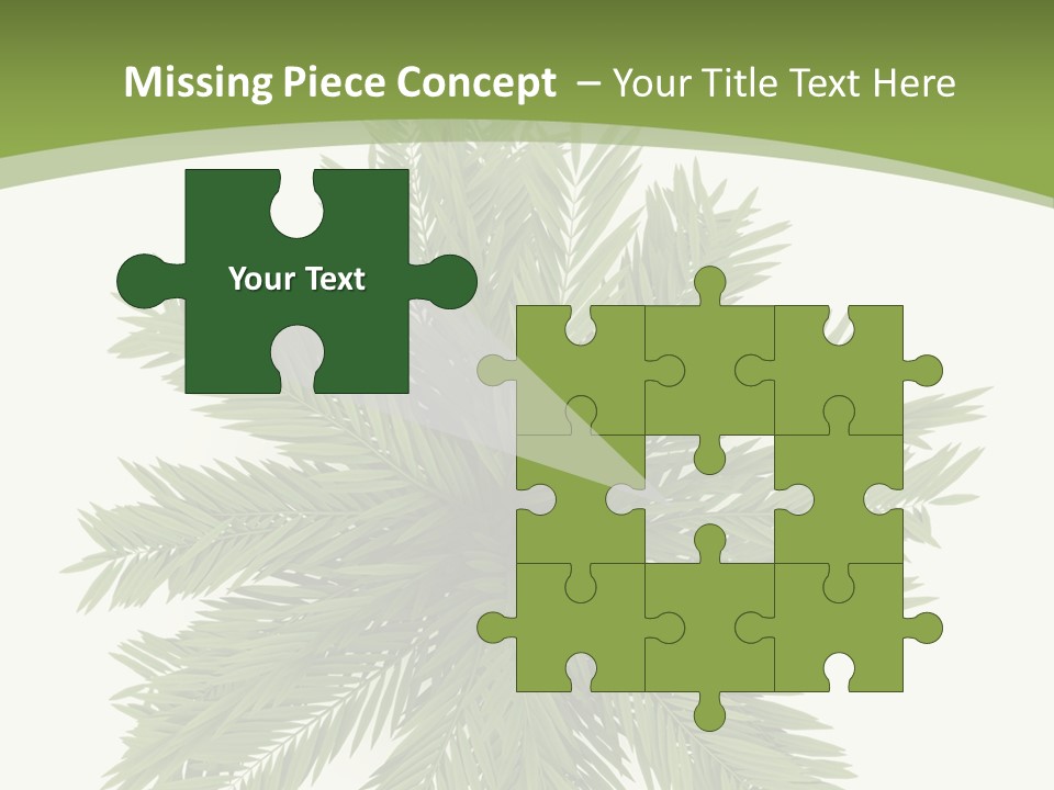 A Green Plant With A White Background PowerPoint Template