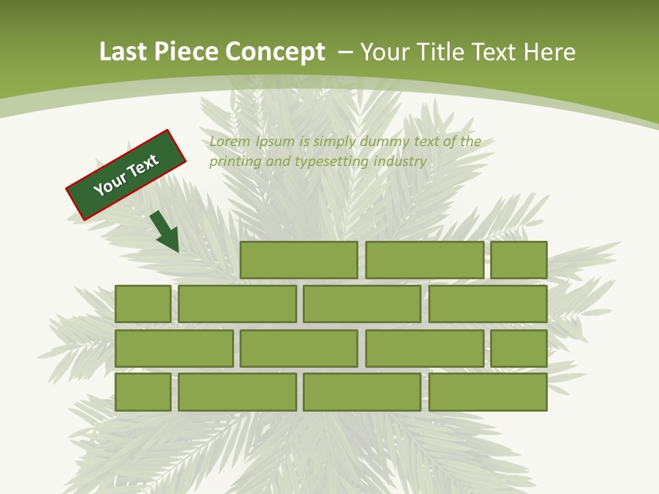 A Green Plant With A White Background PowerPoint Template