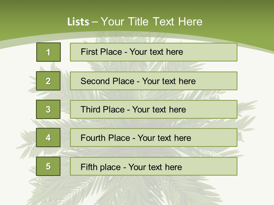 A Green Plant With A White Background PowerPoint Template