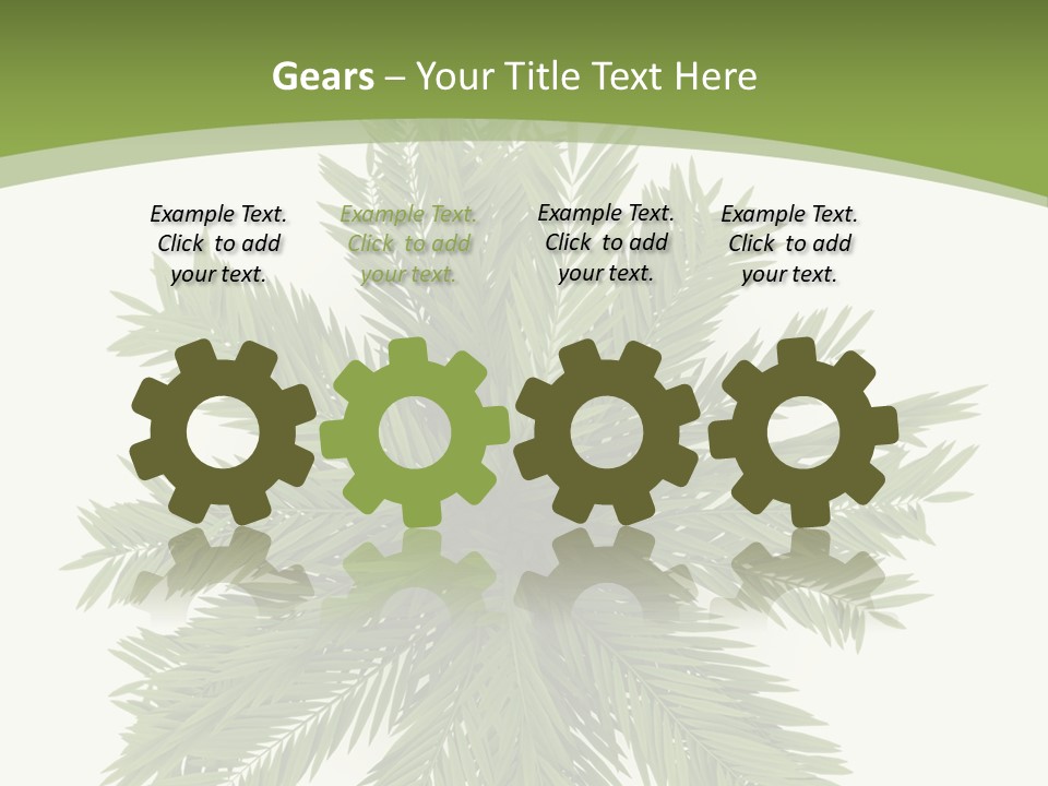 A Green Plant With A White Background PowerPoint Template