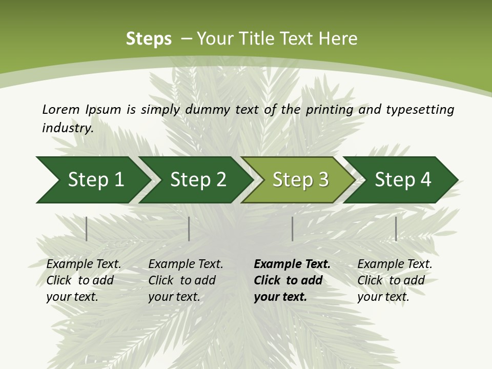 A Green Plant With A White Background PowerPoint Template