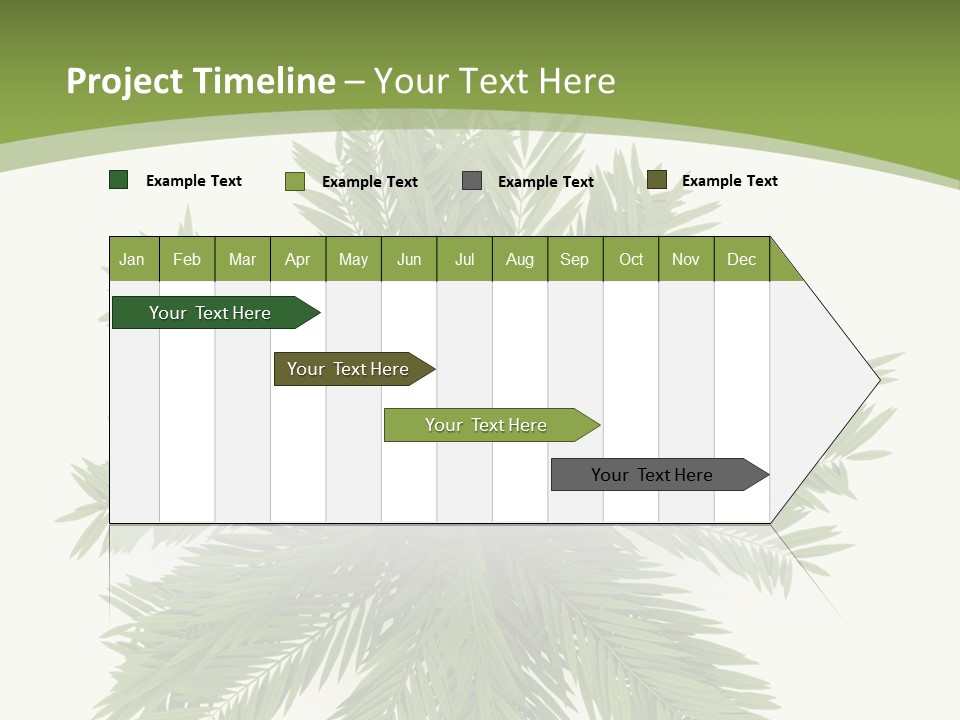 A Green Plant With A White Background PowerPoint Template