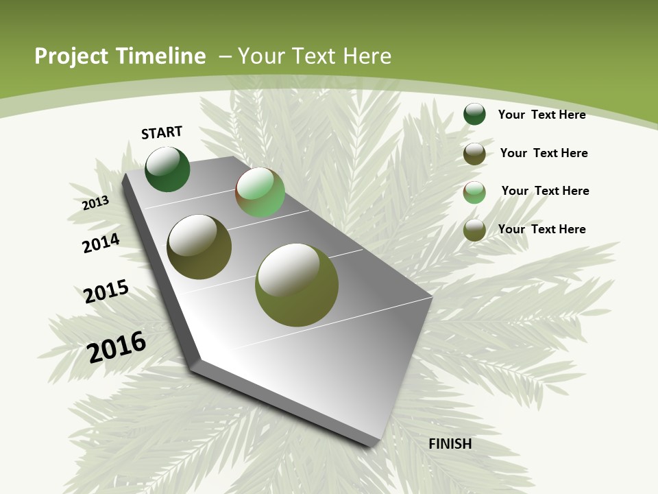 A Green Plant With A White Background PowerPoint Template