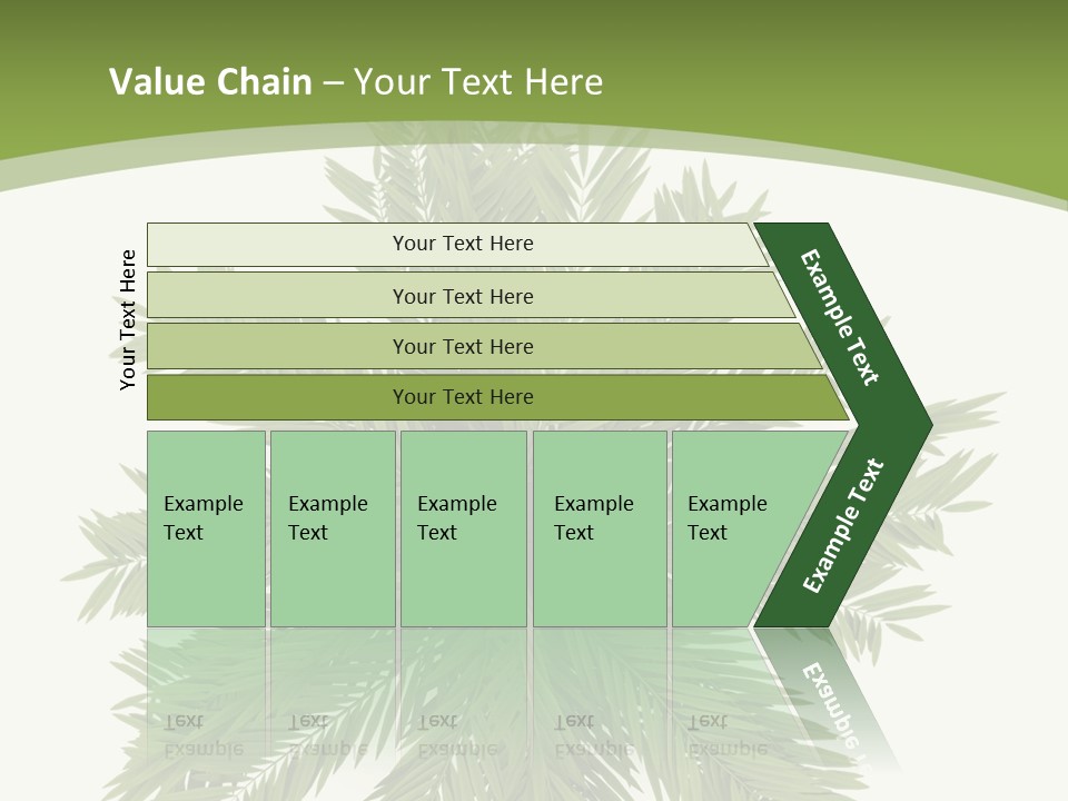 A Green Plant With A White Background PowerPoint Template